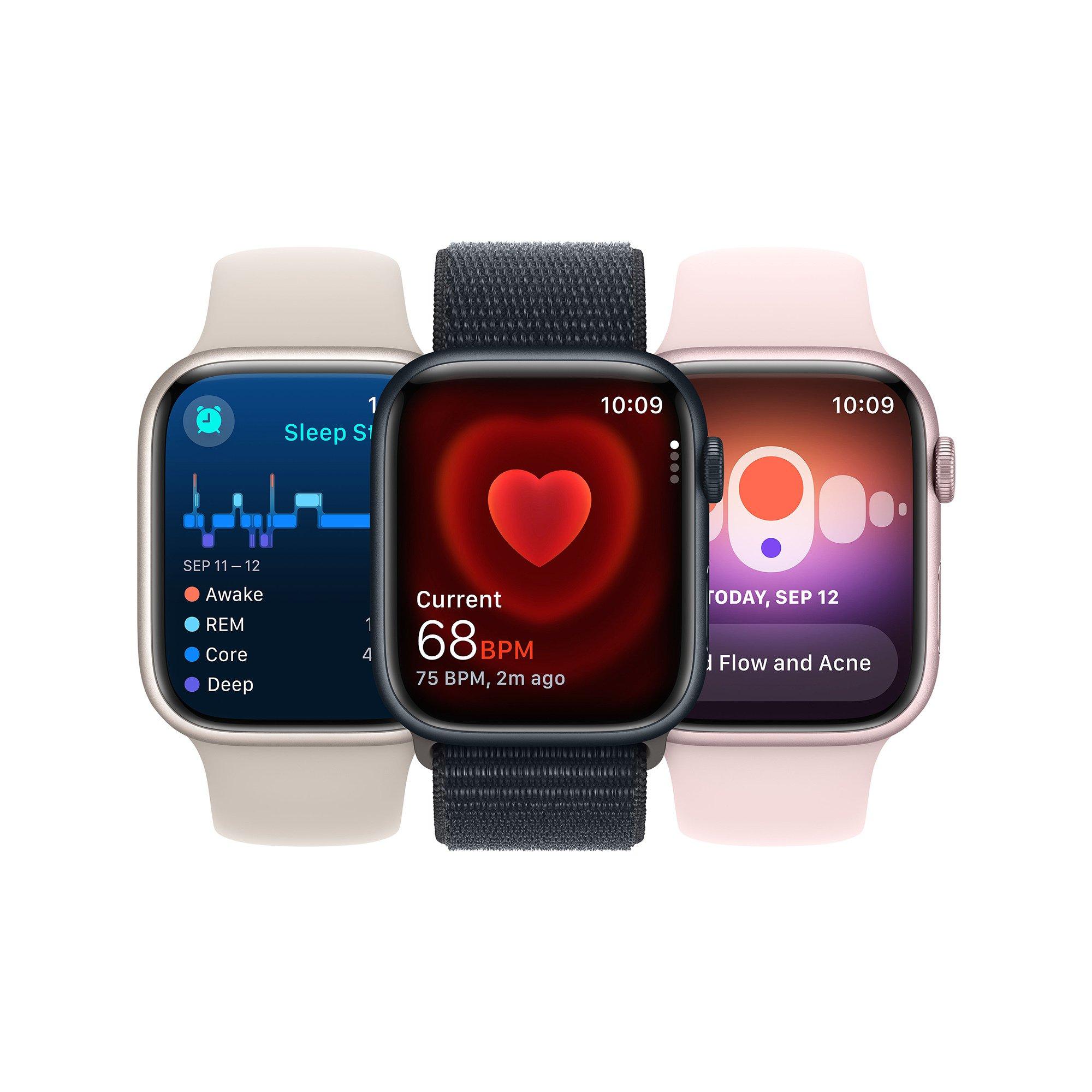 Apple Watch Series 9, Aluminium, GPS, 45mm Smartwatch