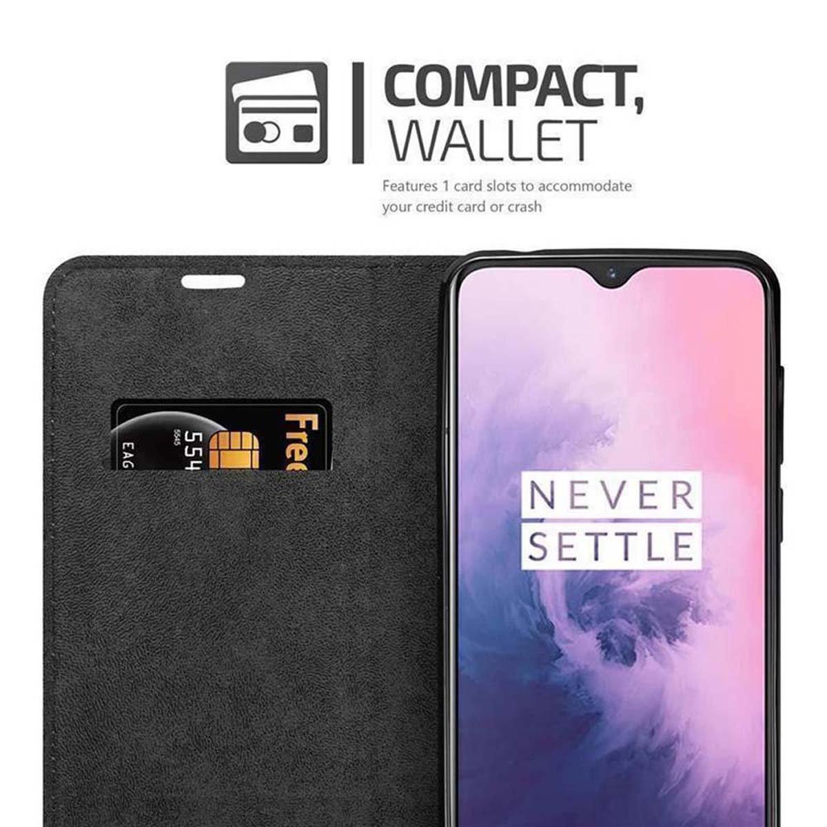 Cadorabo Hülle für OnePlus 7 Magnetverschluss, Kartenfach