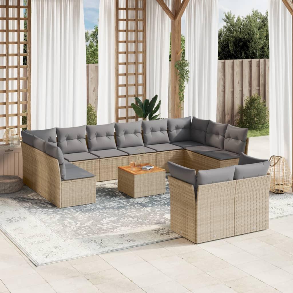 VidaXL Garten sofagarnitur poly-rattan