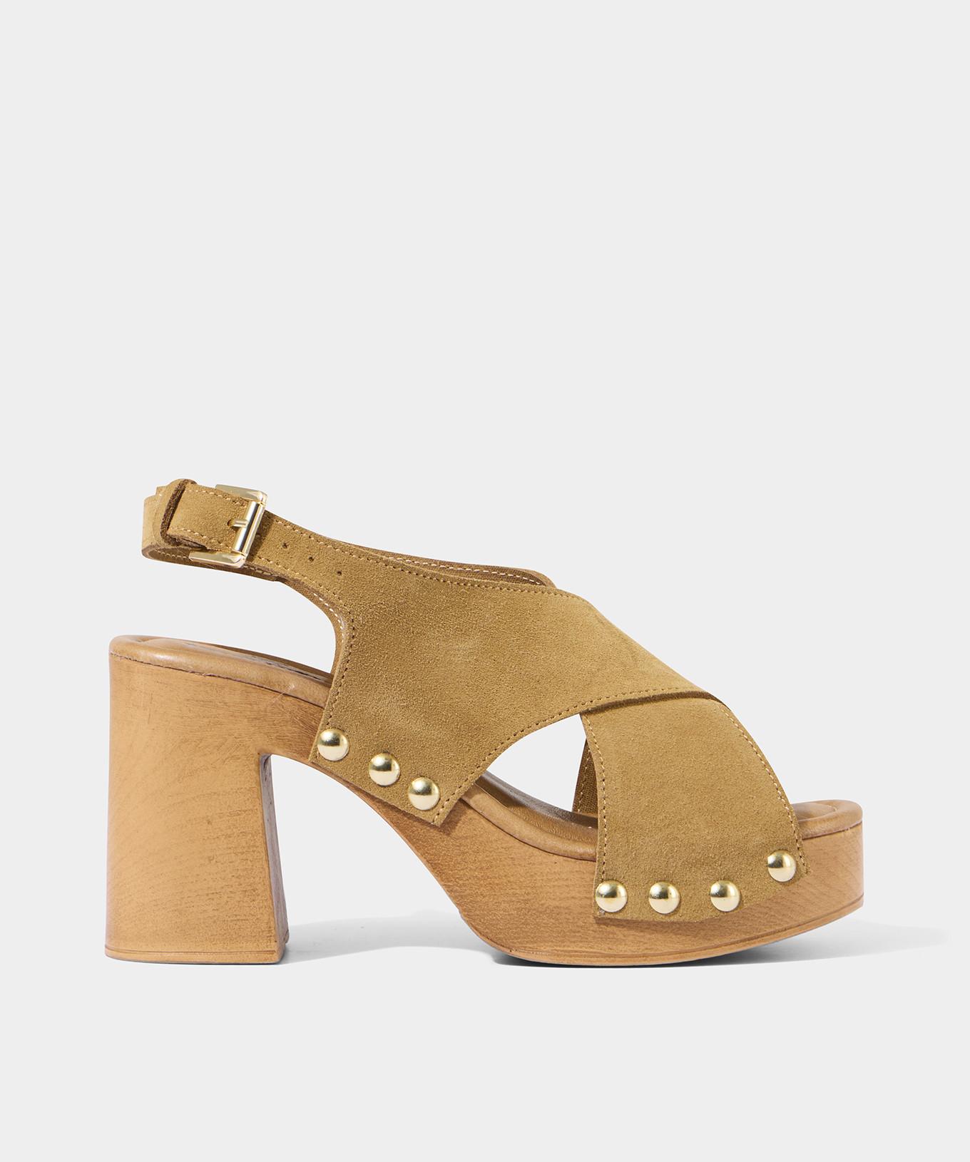 Joe Browns Wildleder-Schuhe mit Holzabsatz