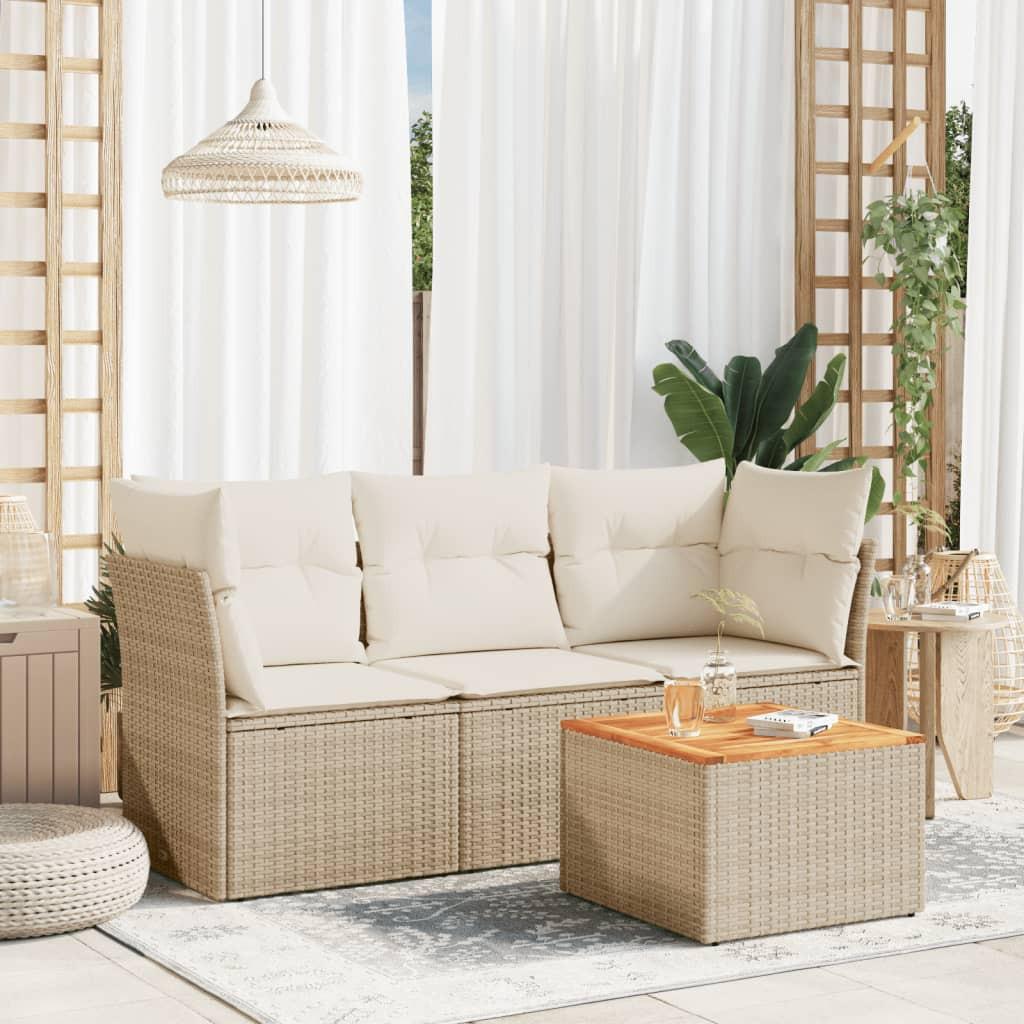 VidaXL Garten sofagarnitur poly-rattan