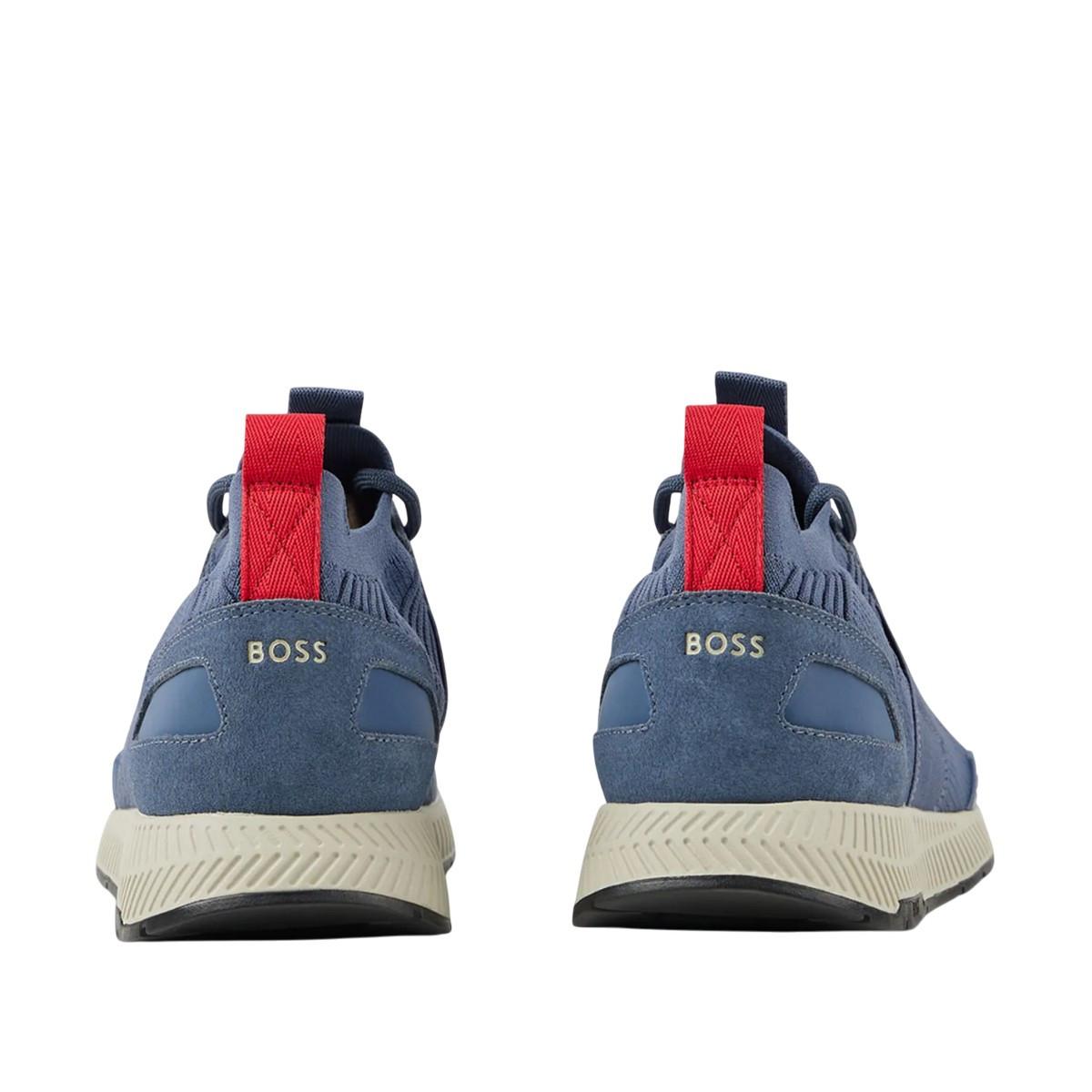 BOSS Sneaker Titanium, WildlederPanel