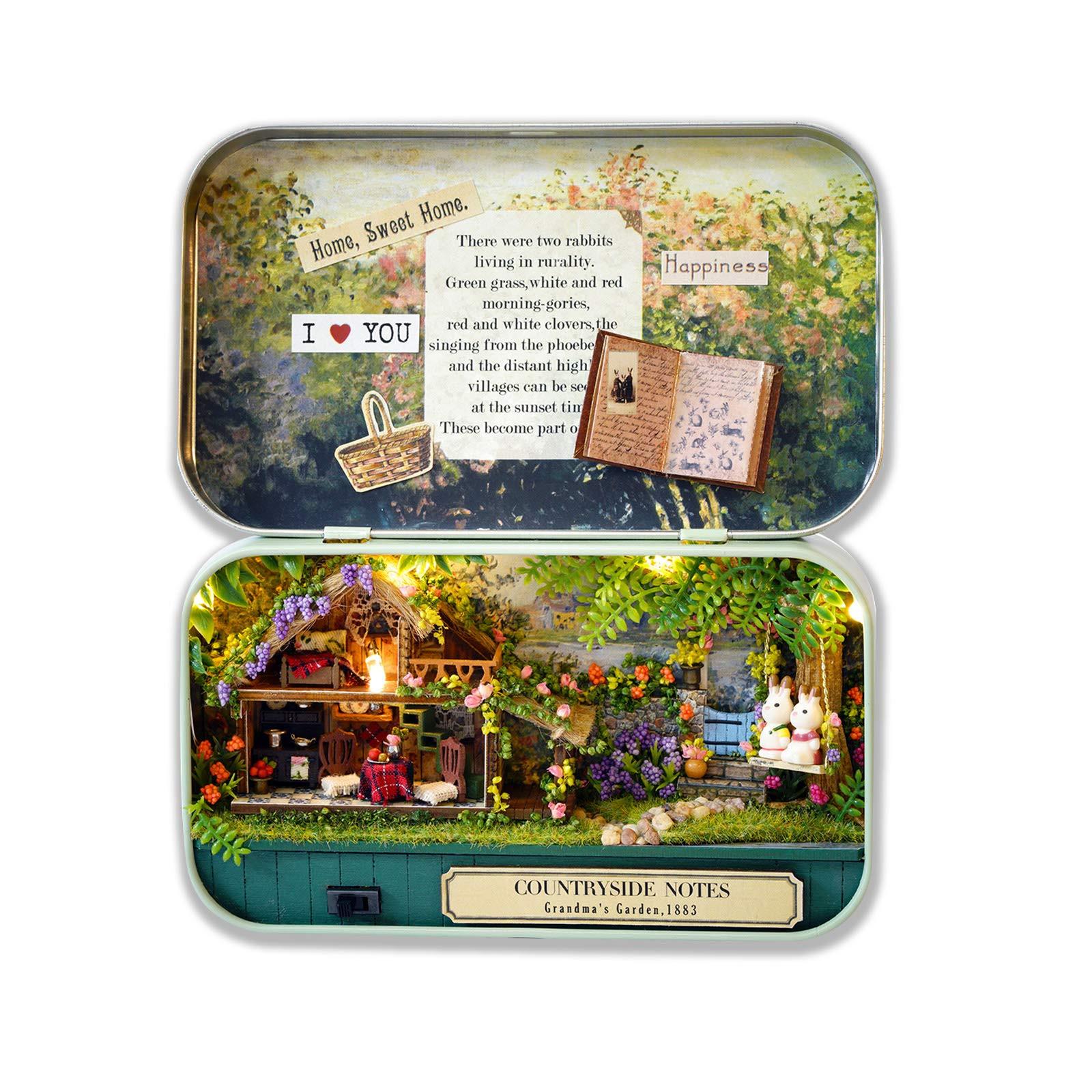 Activity-board DIY Miniatur Haus Kit in Box zu bauen, Handmade Mini Theater Craft Kit, Kreative Craft Geschenke