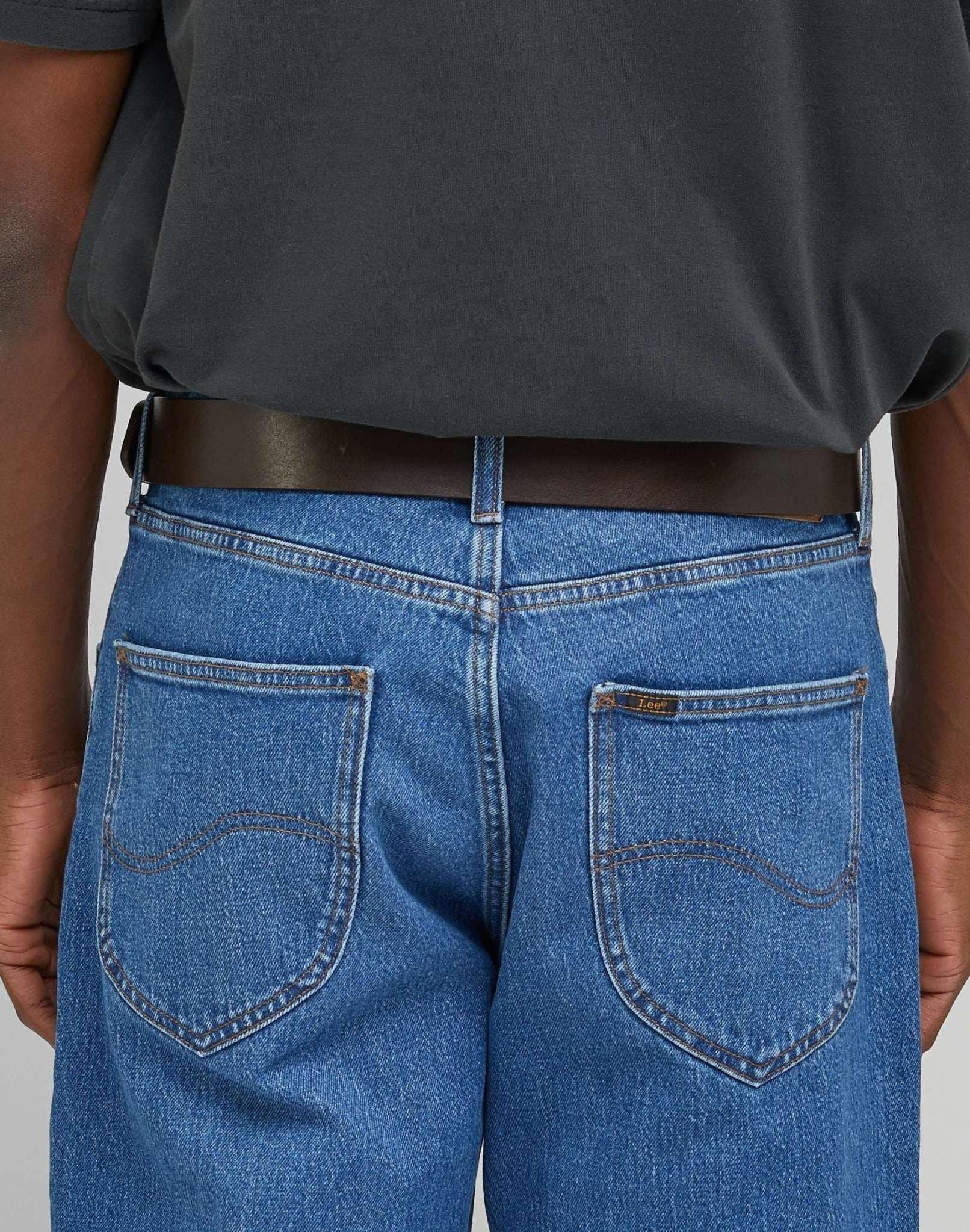 Lee Gürtel Leather Belt Logo Buckle