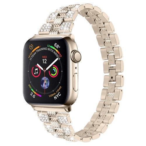 Cover-Discount Apple Watch 44/45/46/49mm - Edelstahl Mit Strass Armband