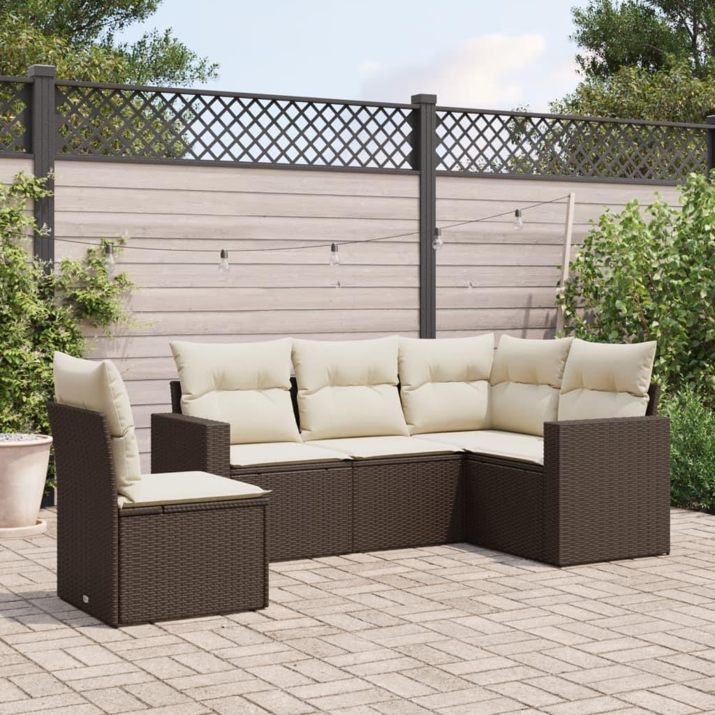 VidaXL Garten sofagarnitur poly-rattan