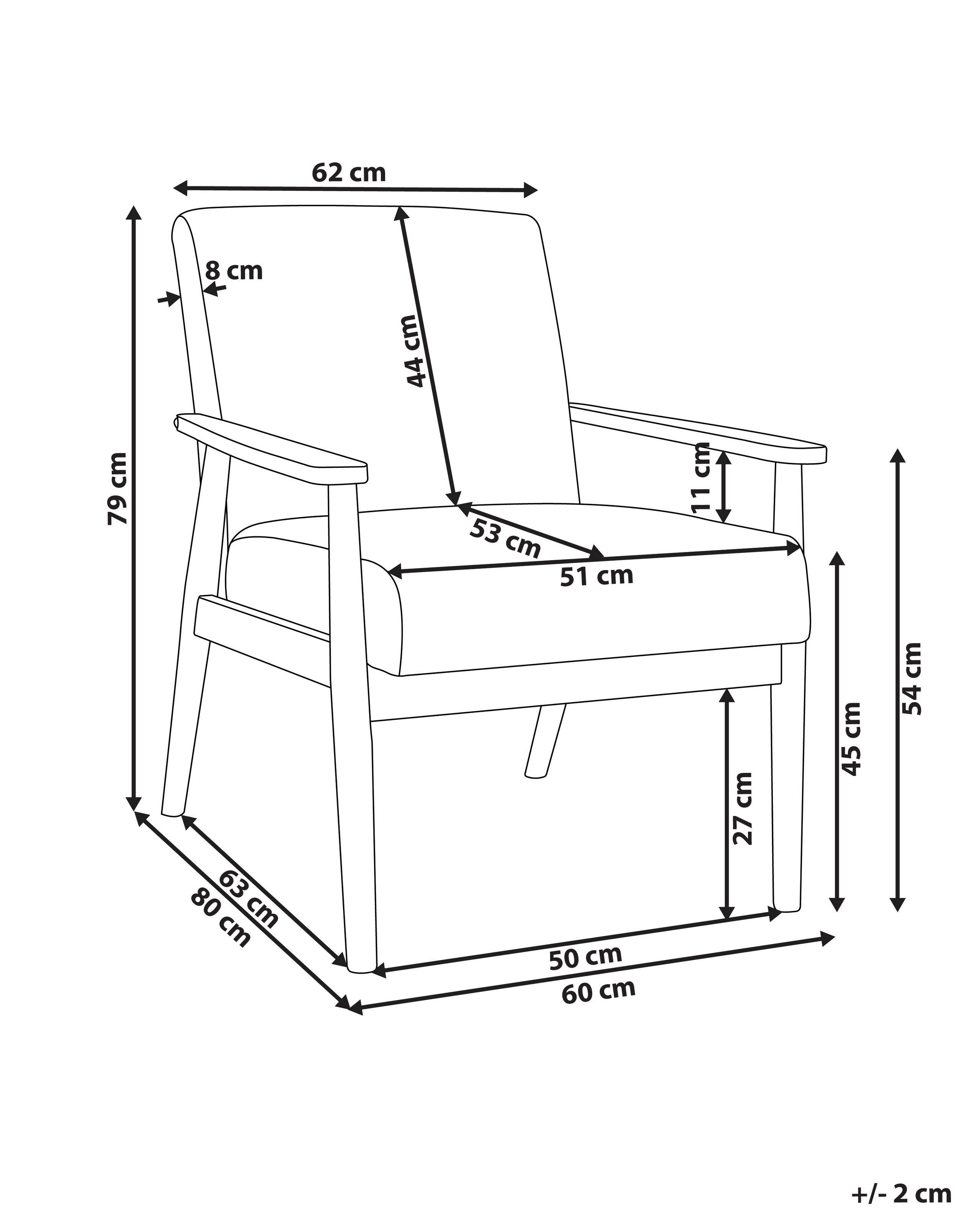 Beliani Sessel aus Polyester Retro ESRUM