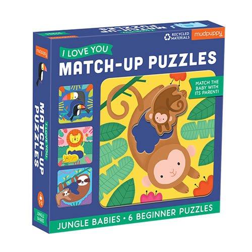 mudpuppy Match-Up Puzzle 2pcs / Jungle Babies