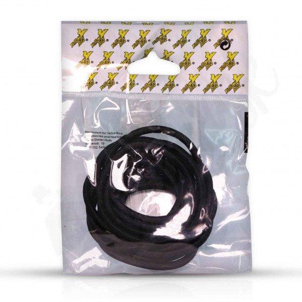 Yellow Bird Haargummi dick 12er schwarz ohne