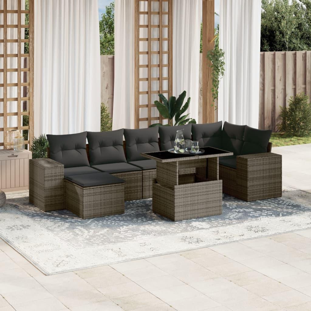 VidaXL Garten sofagarnitur poly-rattan