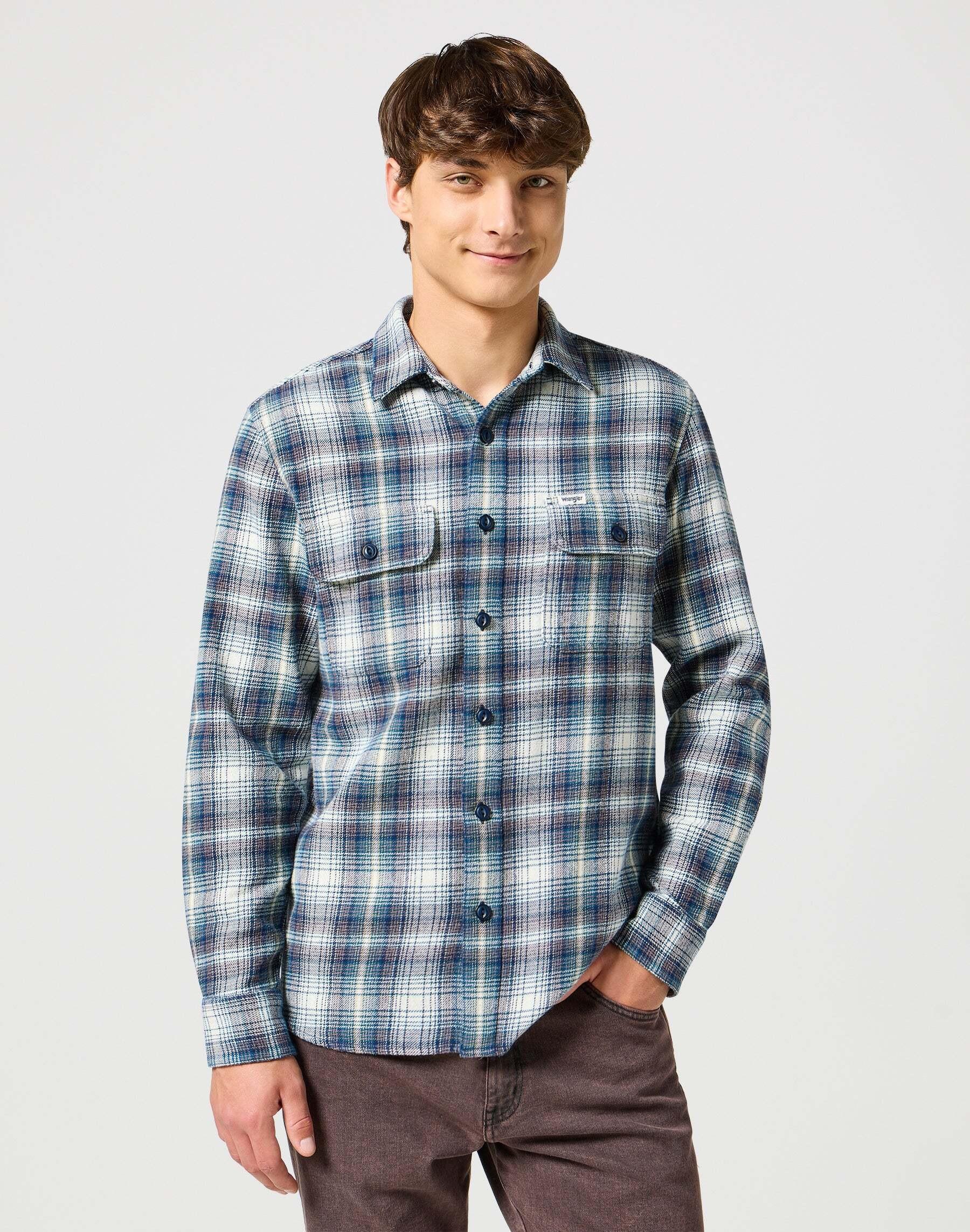 Wrangler Two Pocket Langarmhemd