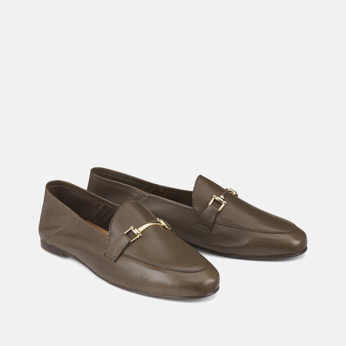 La Redoute Collections Signature Ledermokassins mit Morsetti