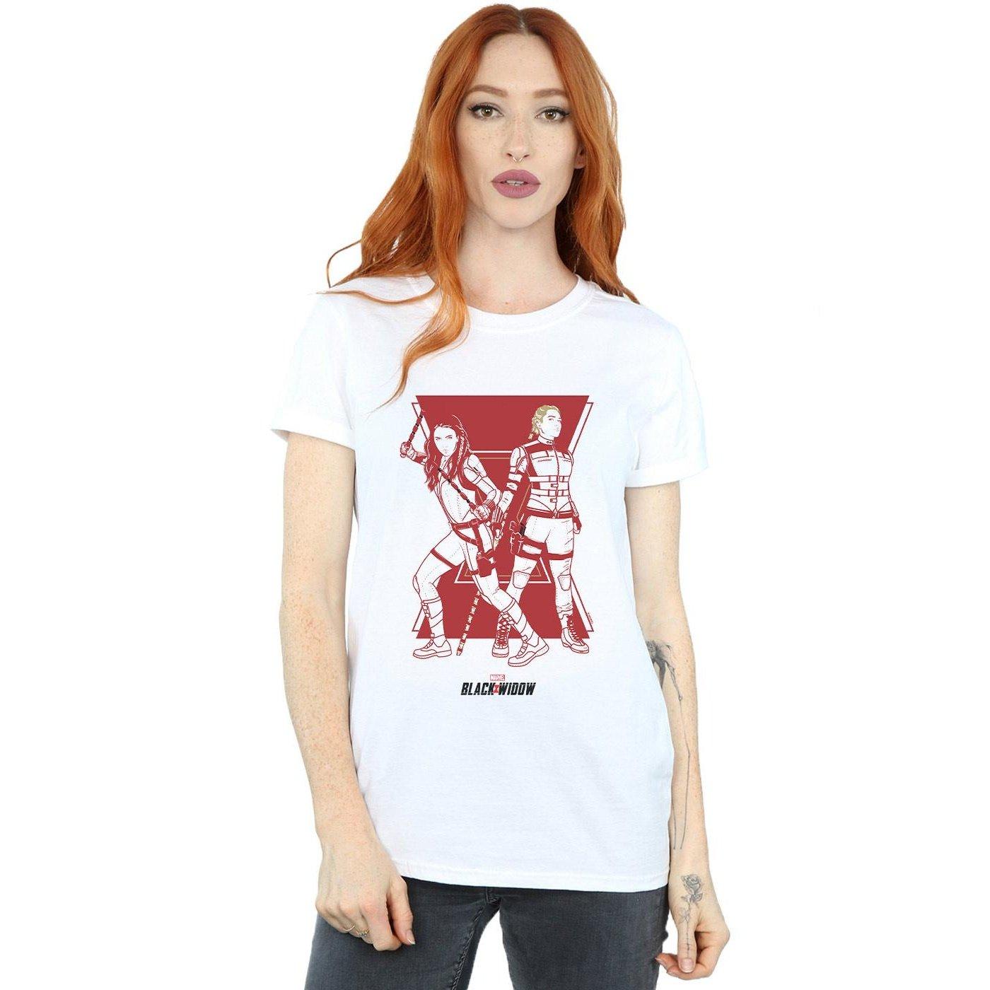 MARVEL Black Widow Duo Grafikdruck T-Shirt