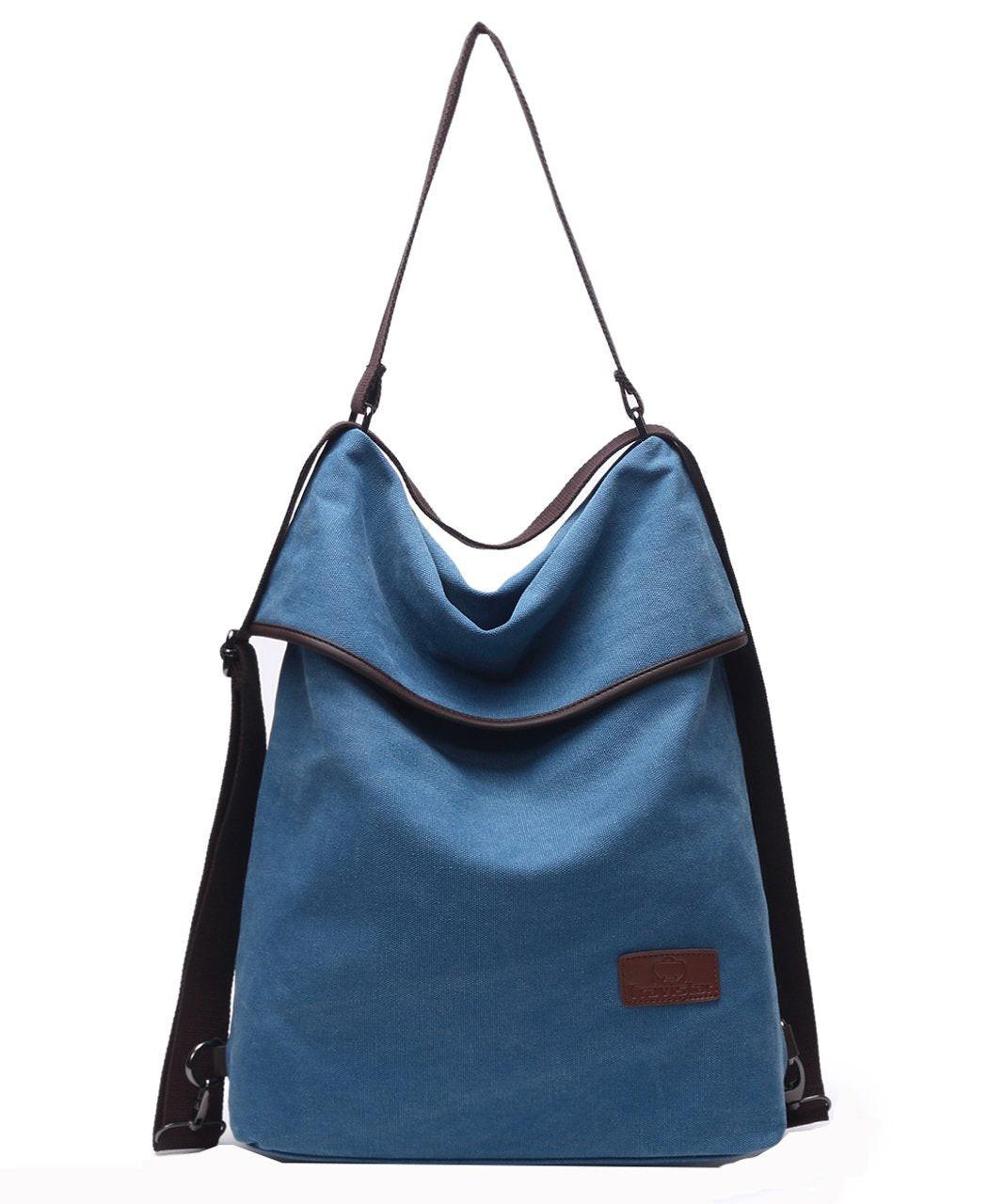 Only-bags.store Canvas Umhängetasche Rucksack Handtasche Vintage Umhängetasche Anti-Diebstahl Hobo Tasche für den Alltag Büro Schule outing