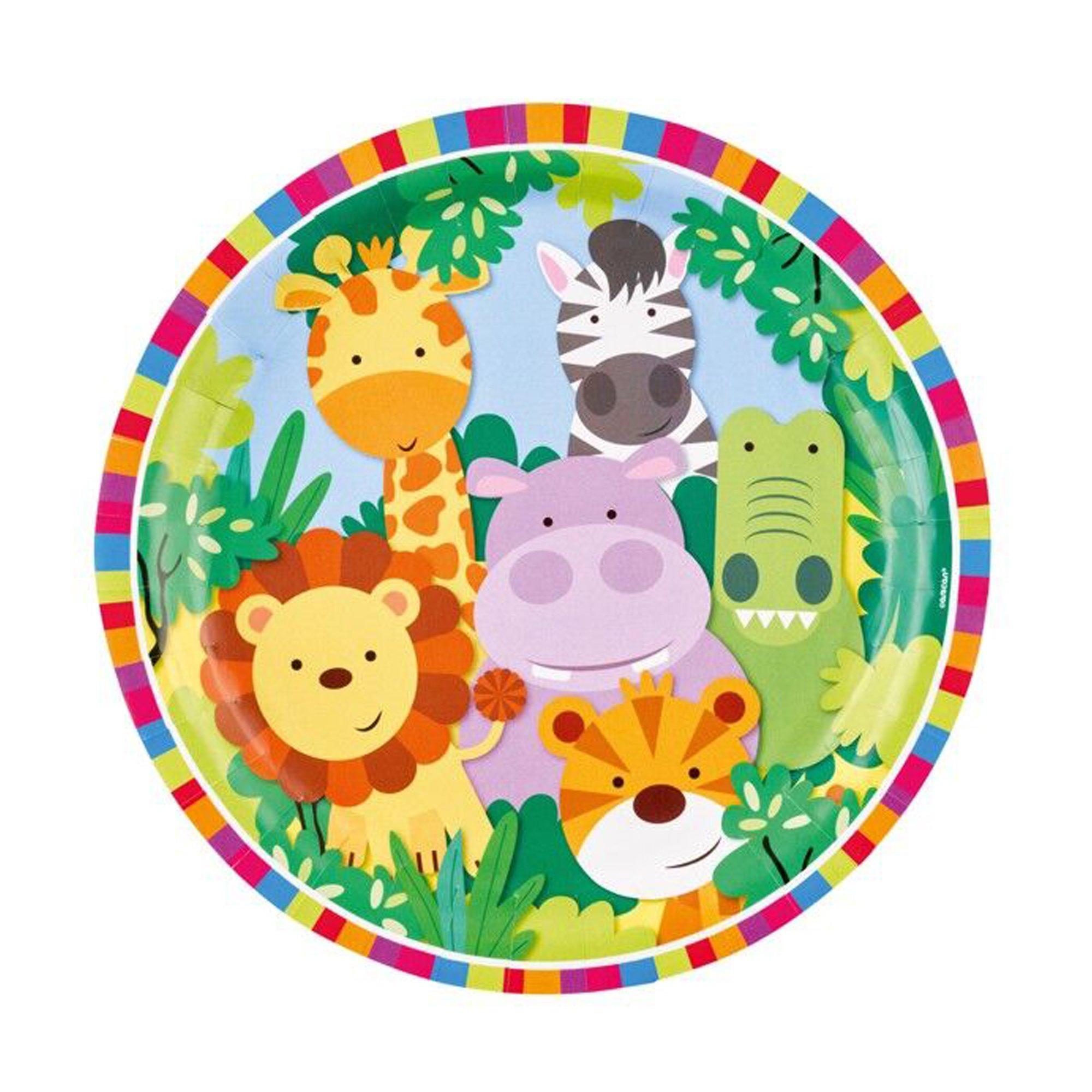 amscan 8 Pappteller Dschungel