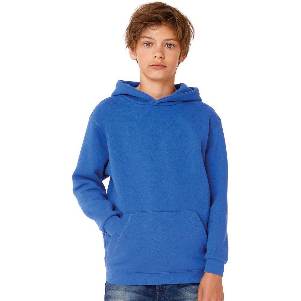 B and C B&C Kapuzen Pullover Unifarben