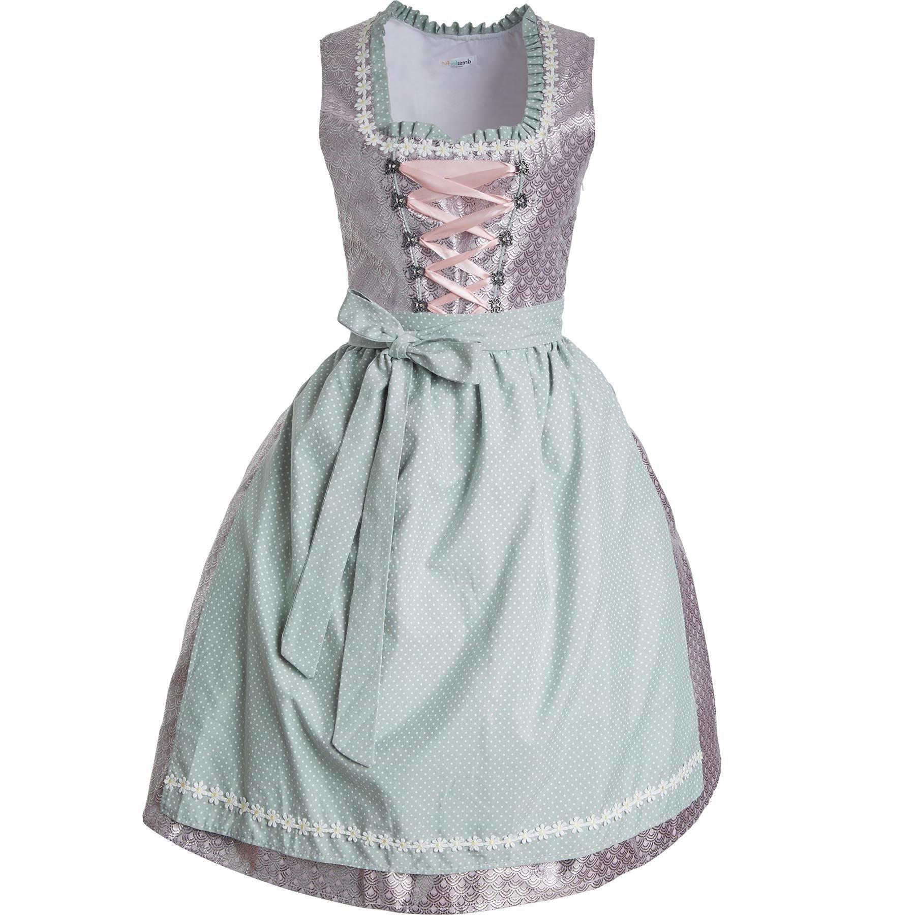 Tectake Frauenkostüm Midi-Dirndl Oberammergau Modell 2