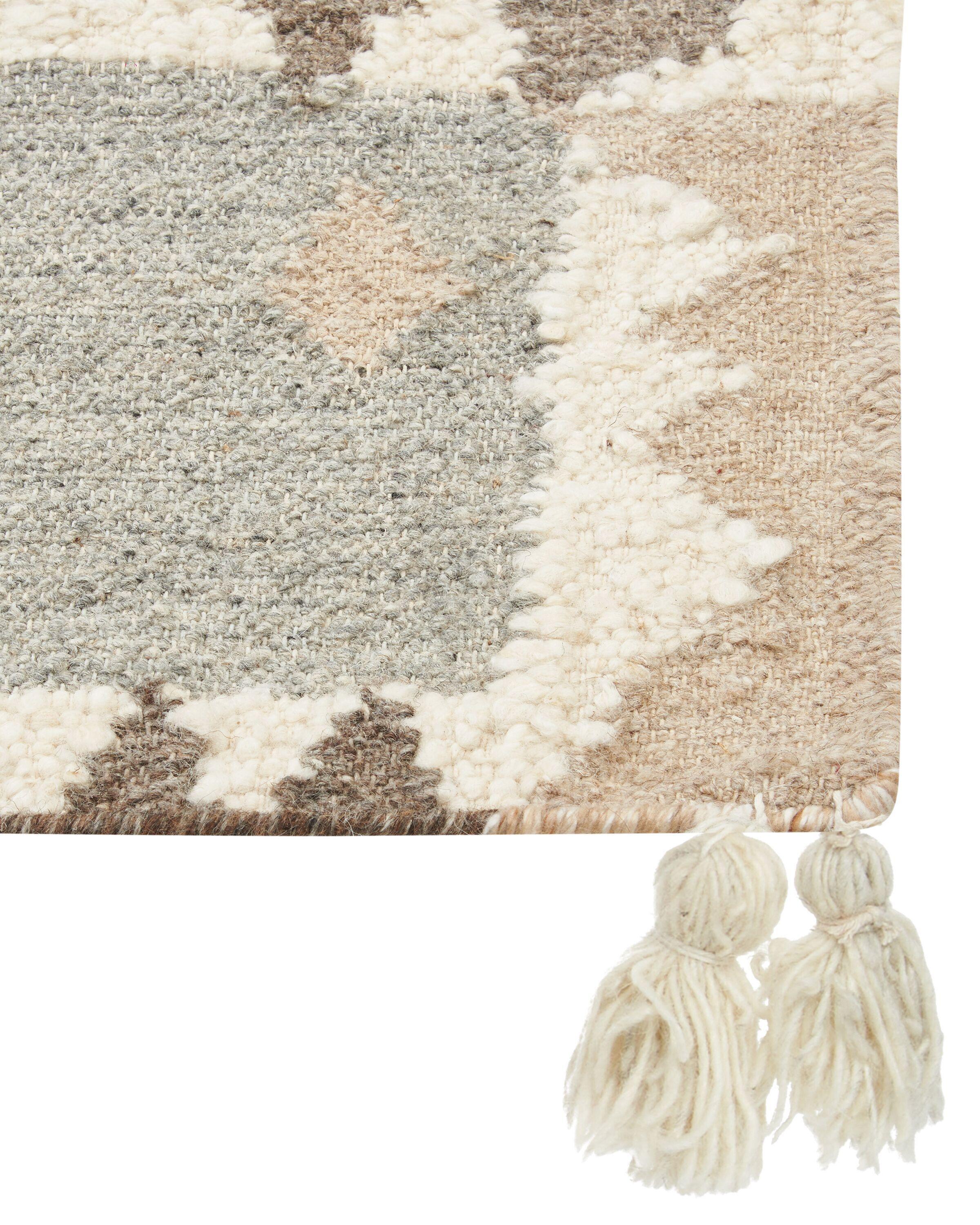 Beliani Teppich aus Wolle Boho ARALEZ