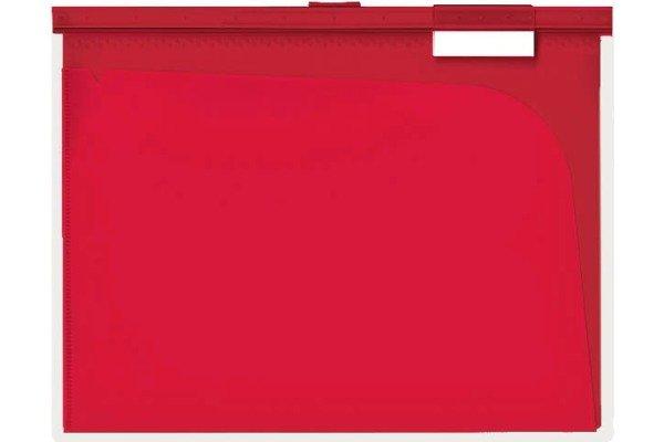 BÜROLINE BÜROLINE Hängemappe A4 664054 rot, 6 Fächer 3 Stk.