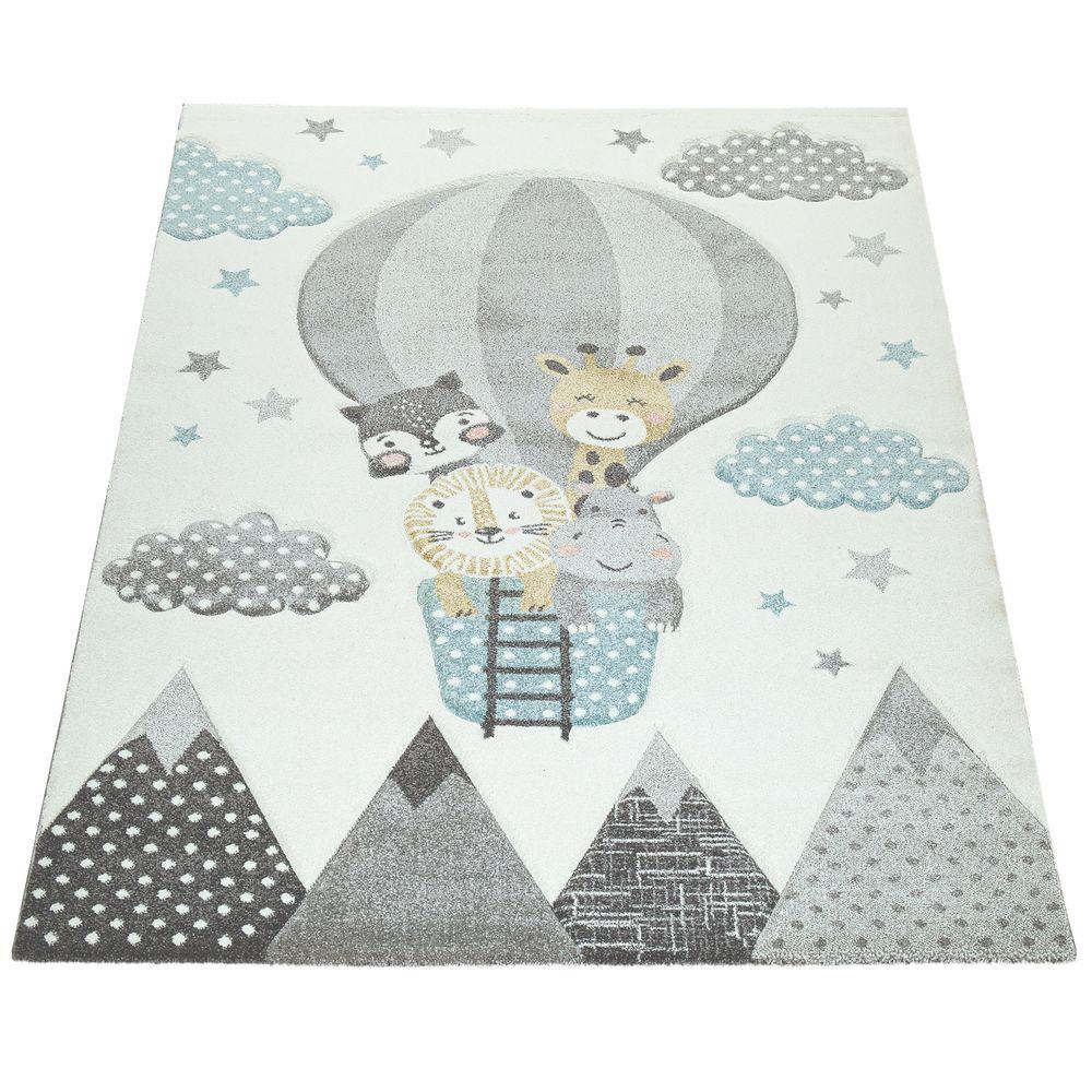 Paco Home 3D Tiere Ballon KINDERTEPPICH