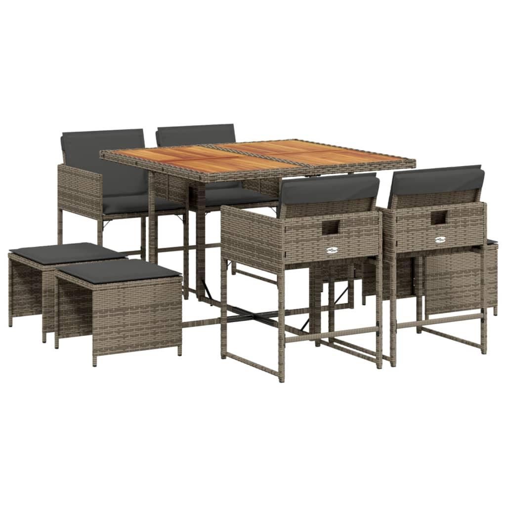 VidaXL Garten essgruppe poly-rattan