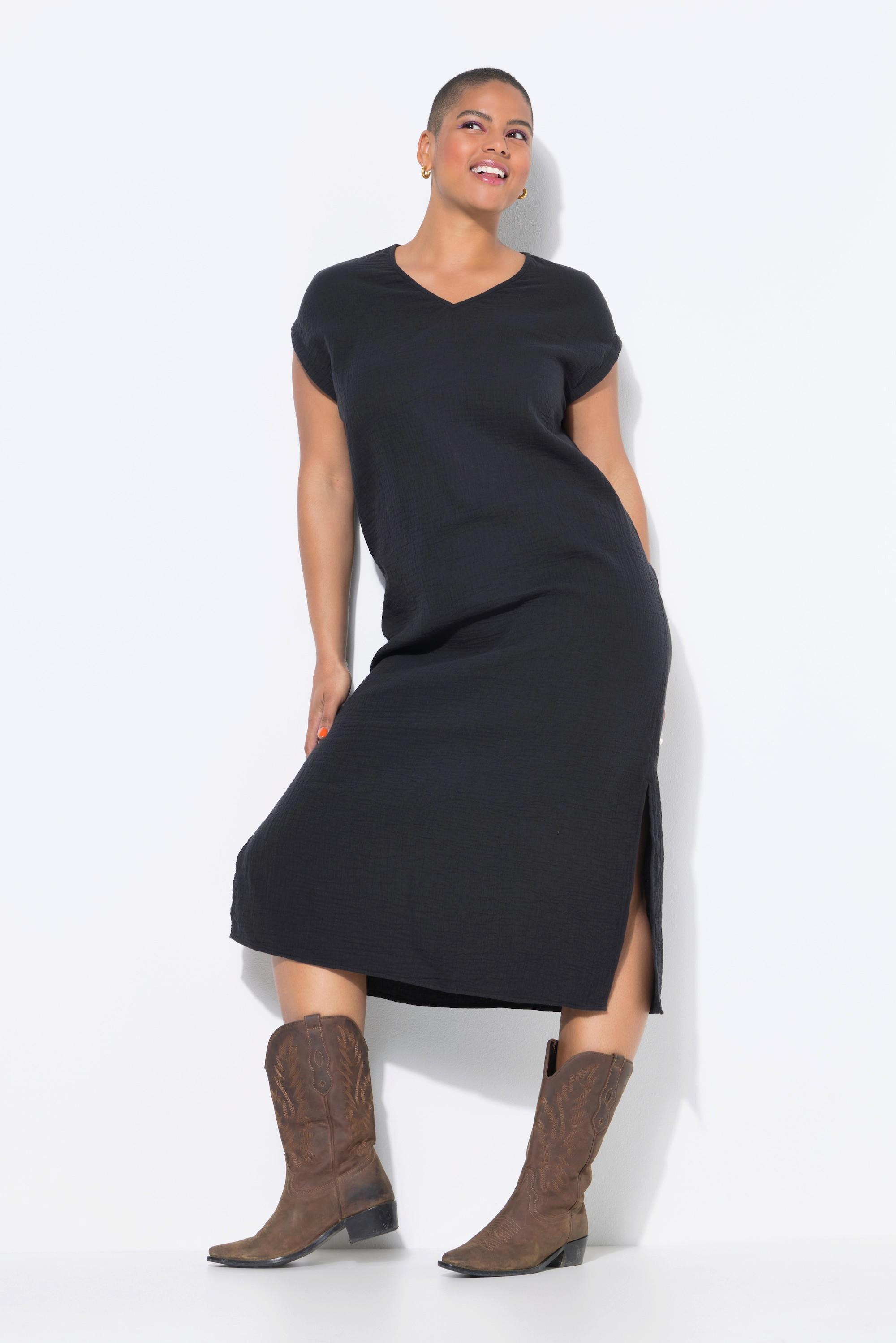 Studio Untold Midikleid Oversize Shape Musselin