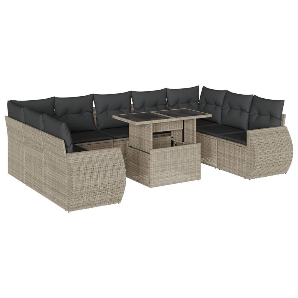 VidaXL Garten sofagarnitur poly-rattan