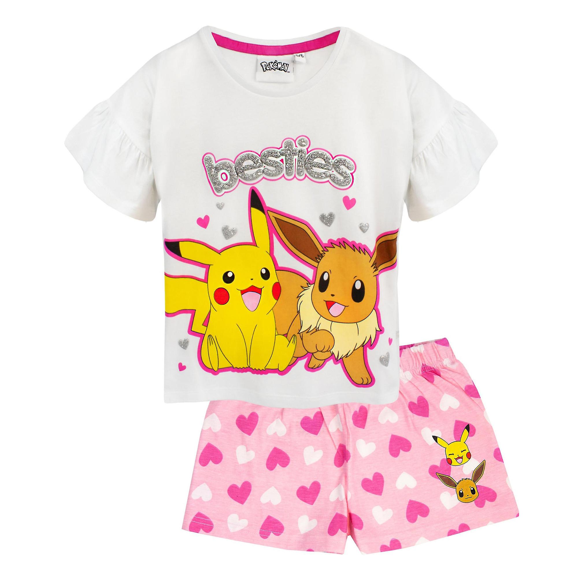 Pokémon Besties Schlafanzug mit Shorts  (3erPack)Rüschen