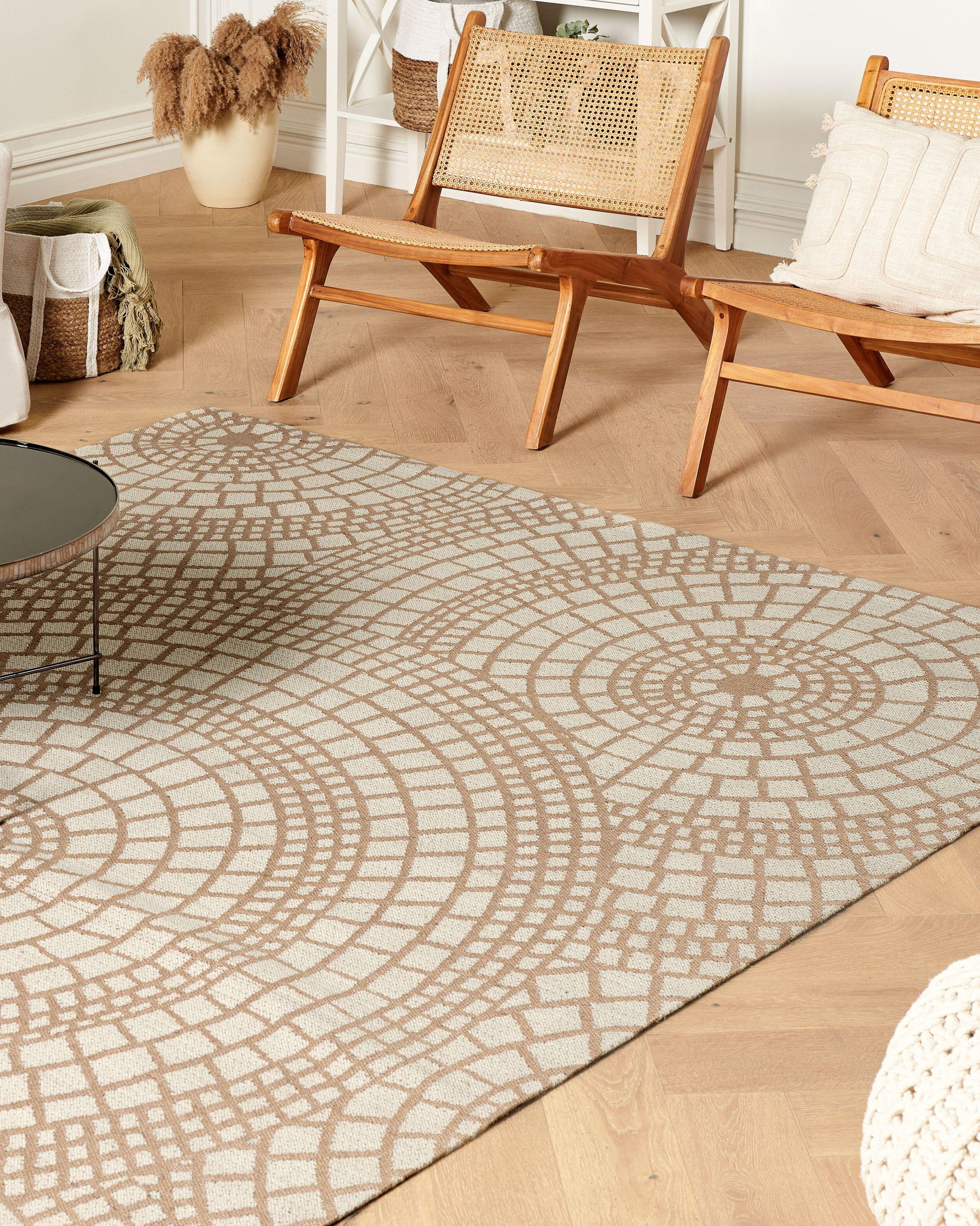Beliani Teppich aus Jute Boho ARIBA