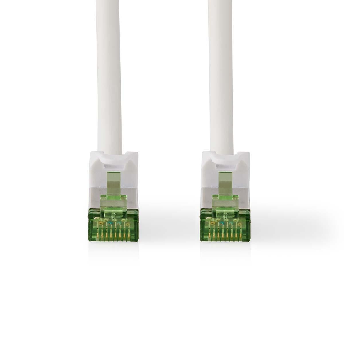 Nedis CAT7 Netzwerkkabel | S/FTP | RJ45 Stecker | RJ45 Stecker | 3,00 m | Snagless | Rund | LSZH | Weiß | Box