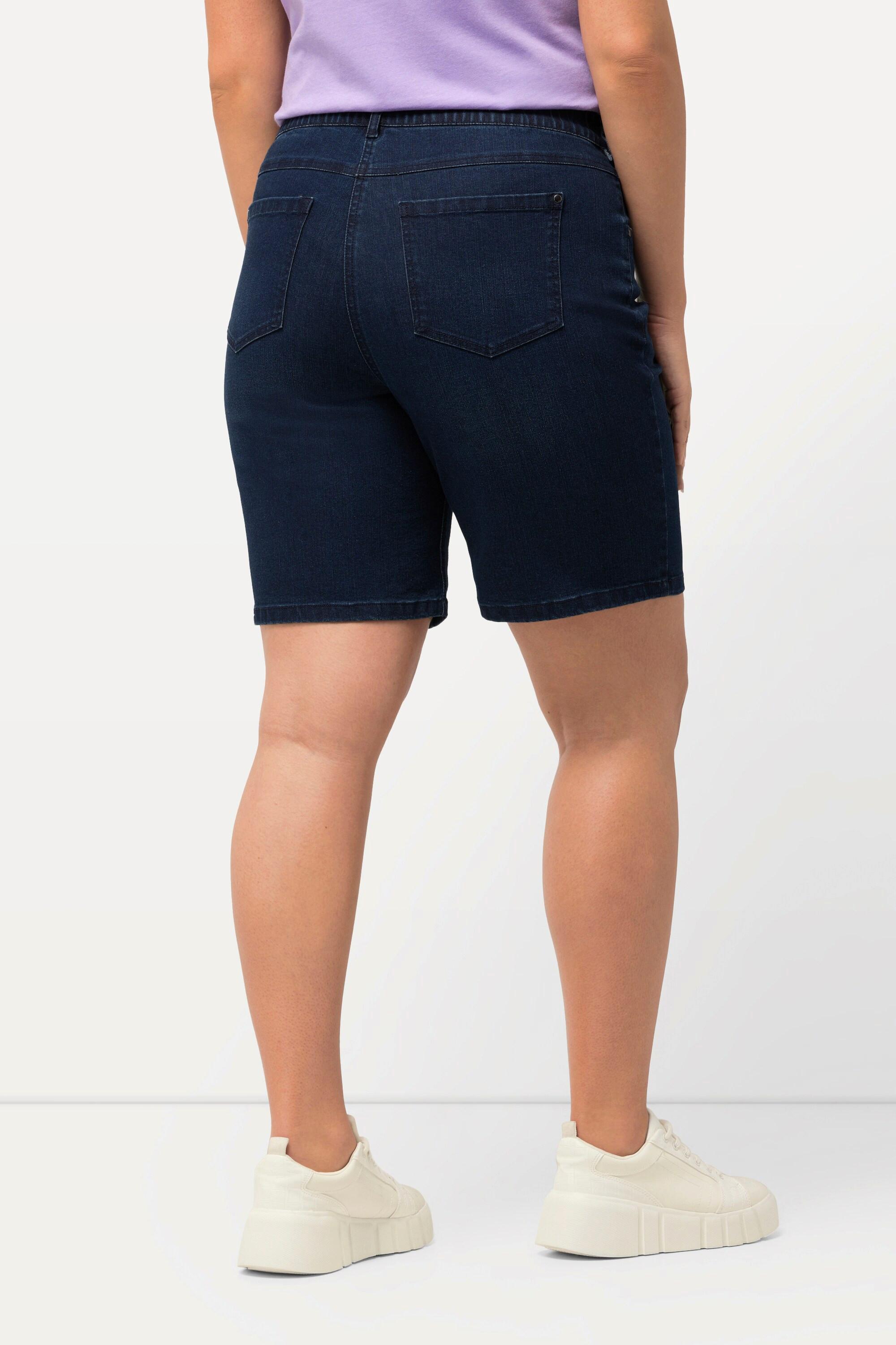 Ulla Popken Mandy 5-Pocket Komfortbund Jeansbermuda