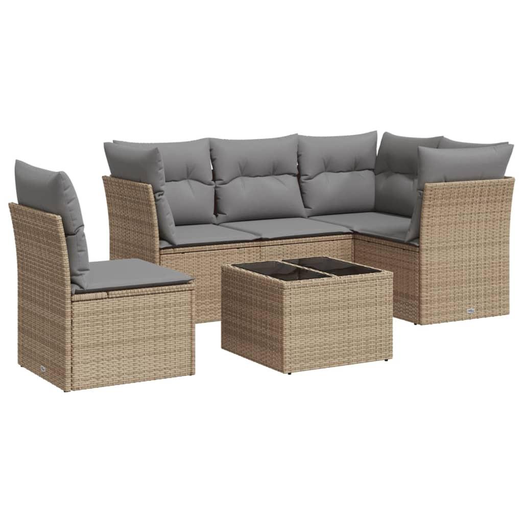 VidaXL Garten sofagarnitur poly-rattan