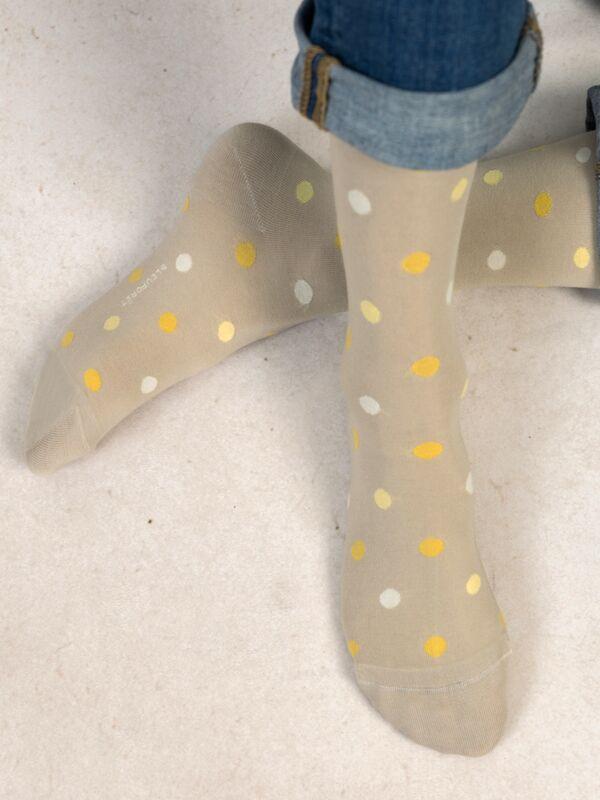 BLEU FORET gepunktete Socken