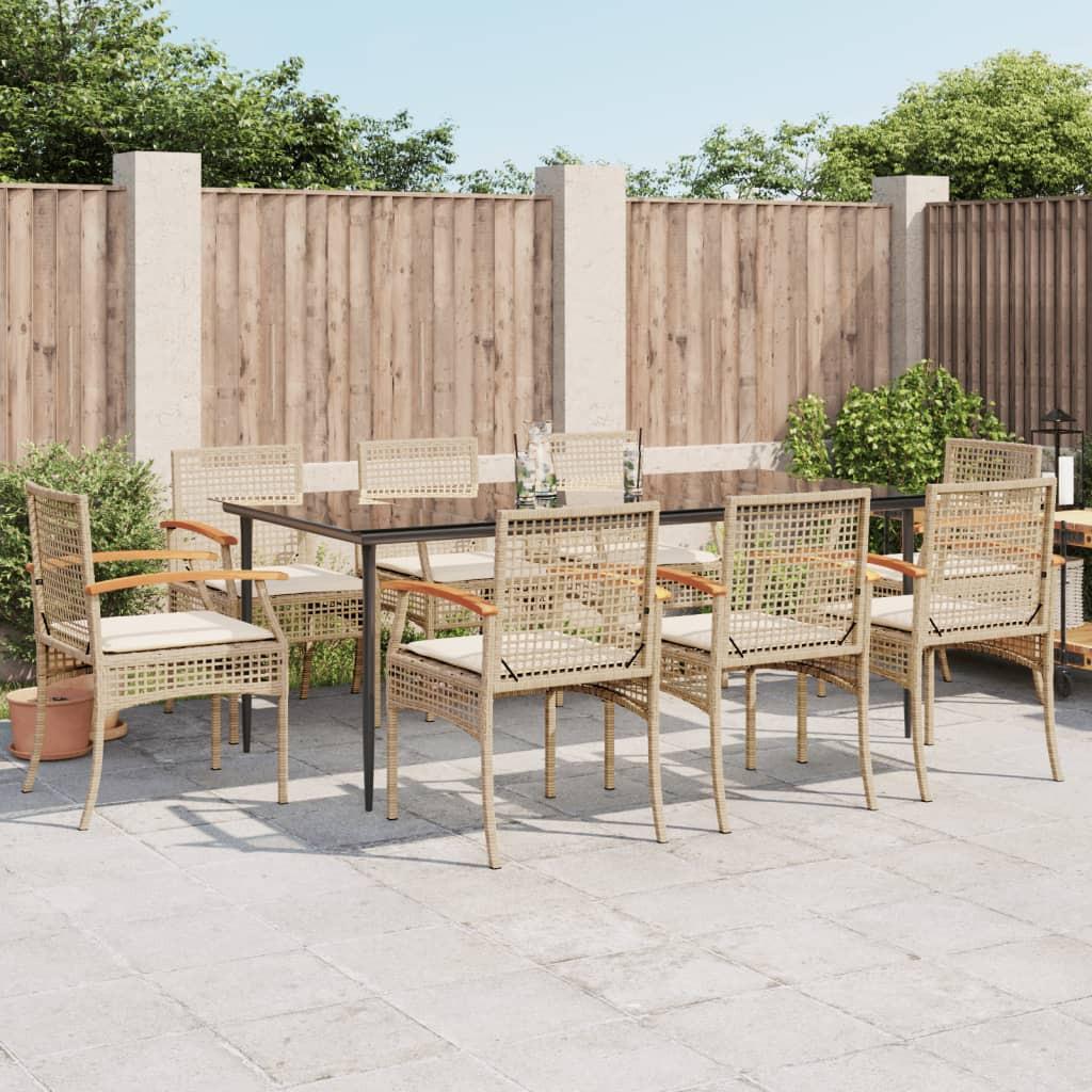 VidaXL Garten essgruppe poly-rattan