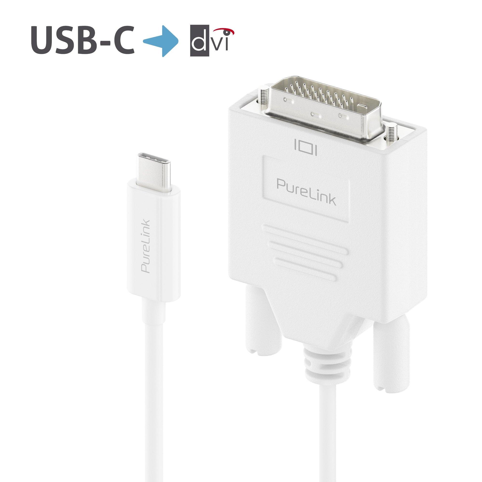 PureLink PureLink IS2210-010 Videokabel-Adapter 1 m USB Typ-C DVI-D Weiß