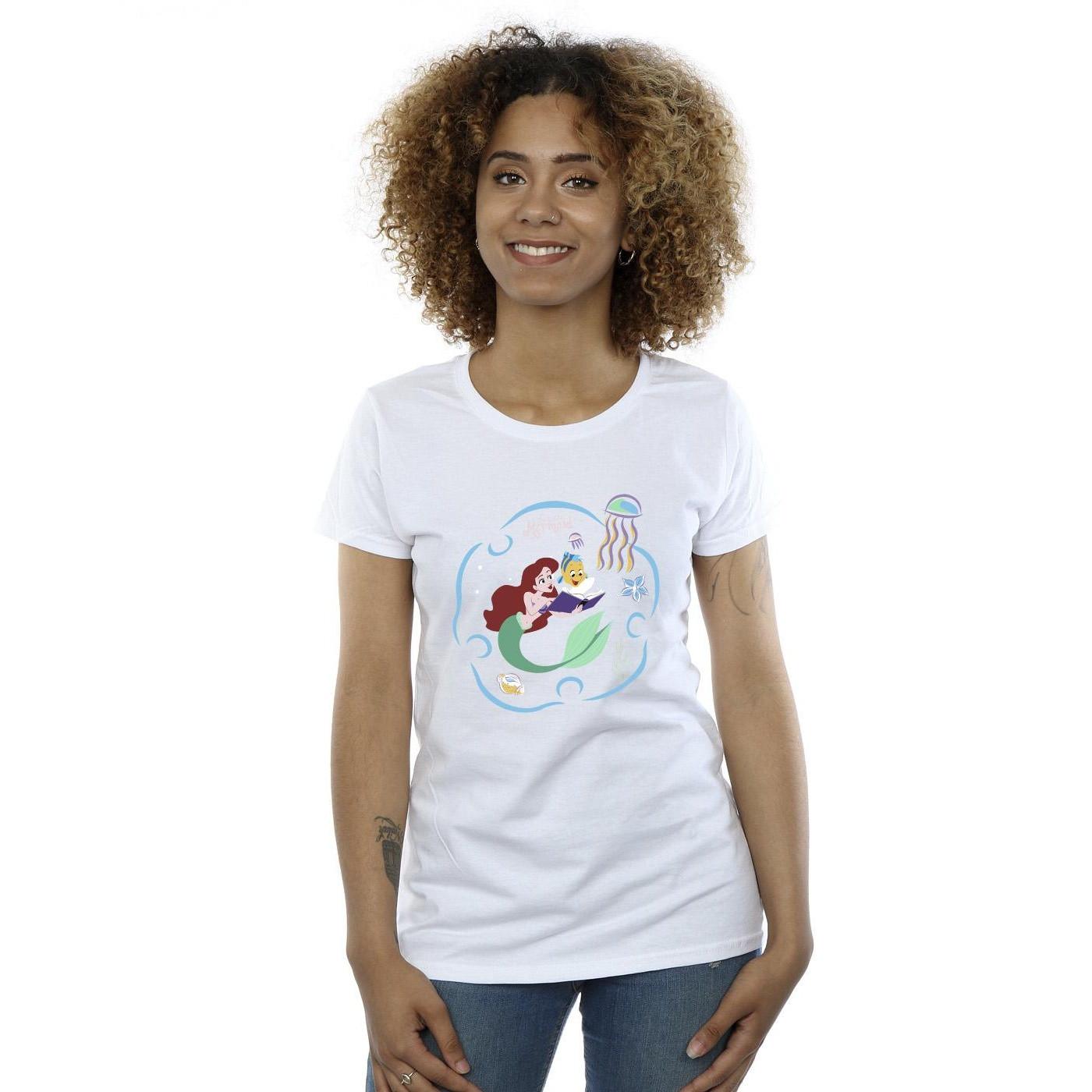 Disney The Little Mermaid Reading A Book T-Shirt
