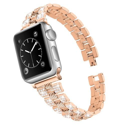 Cover-Discount Apple Watch 44/45/46/49mm - Edelstahl Mit Strass Armband