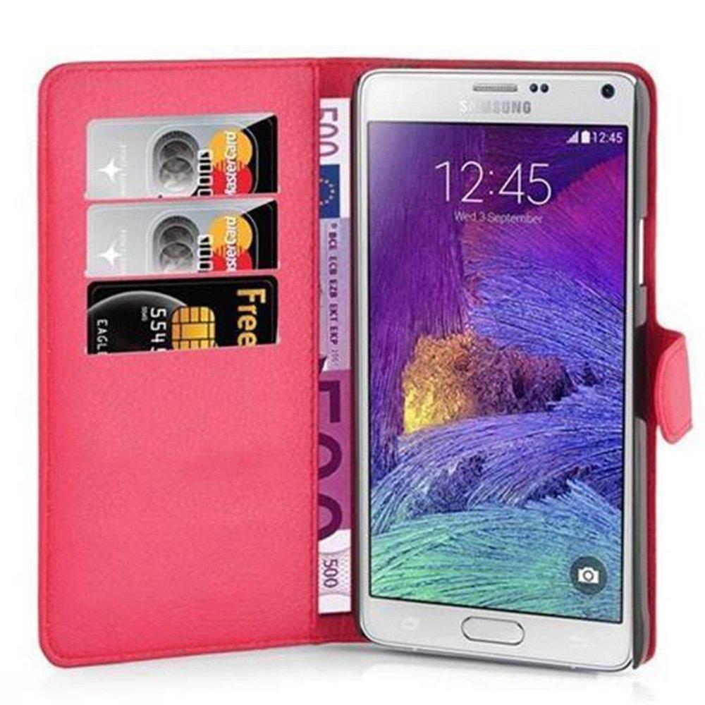 Cadorabo Hülle für Samsung Galaxy NOTE 4 Standfunktion, Kartenfach