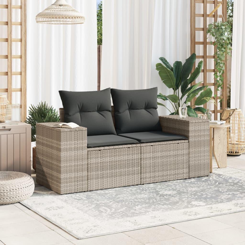 VidaXL Gartensofa poly-rattan