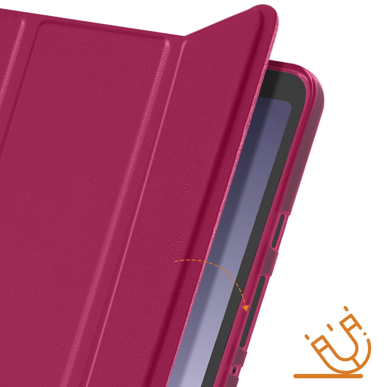 Avizar Samsung Tab A9 Klappbares Etui Fuchsia