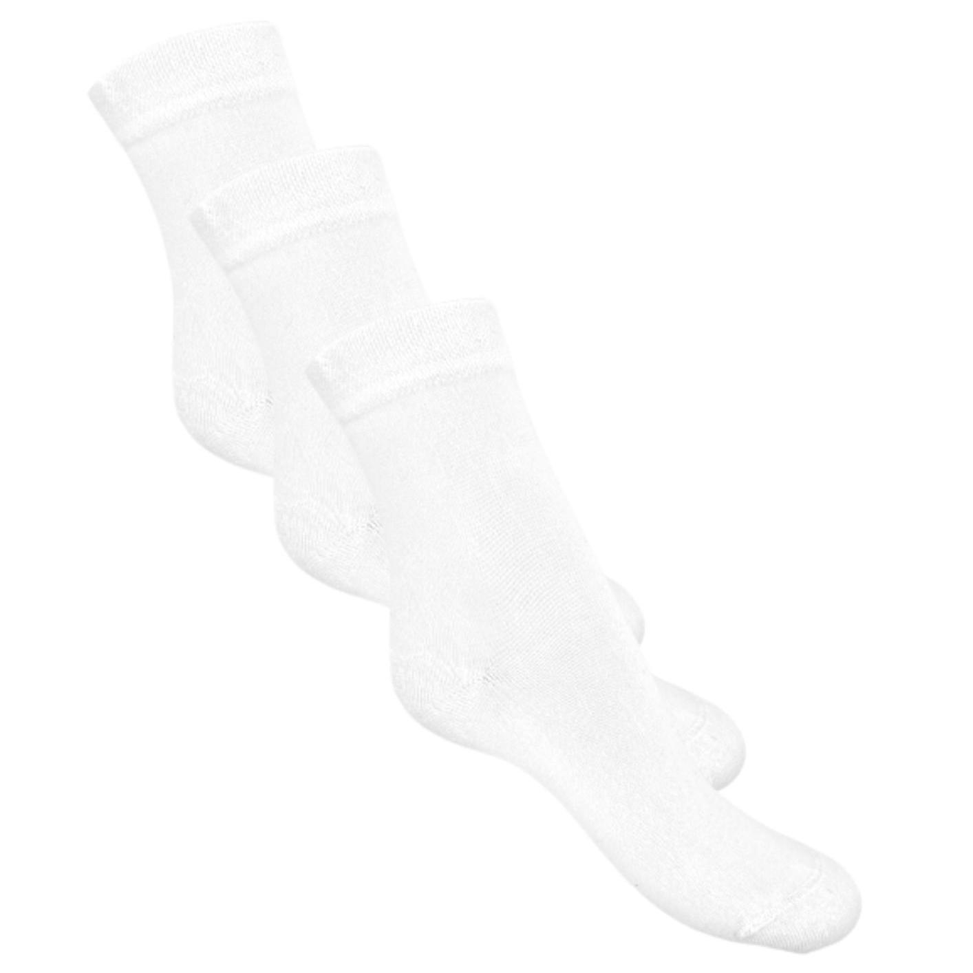 Bestpoint Socken aus Bambus, Weiß - 3er-Pack - 37-40