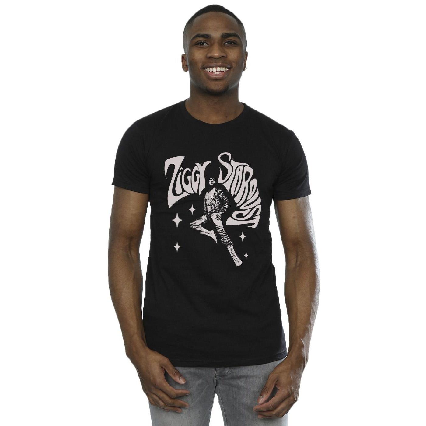 David Bowie Ziggy Stardust Grafik Print T-Shirt