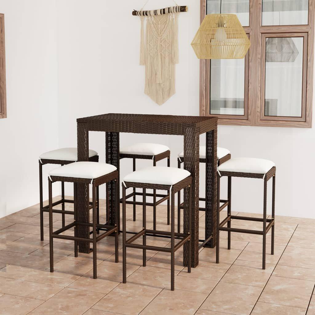 VidaXL Bar-set poly-rattan