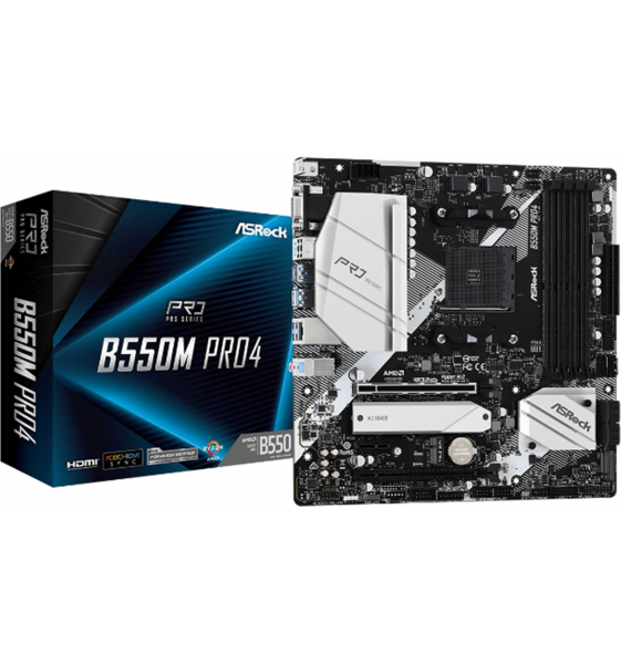 ASRock B550M Pro4 (AM4, AMD B550, mATX)