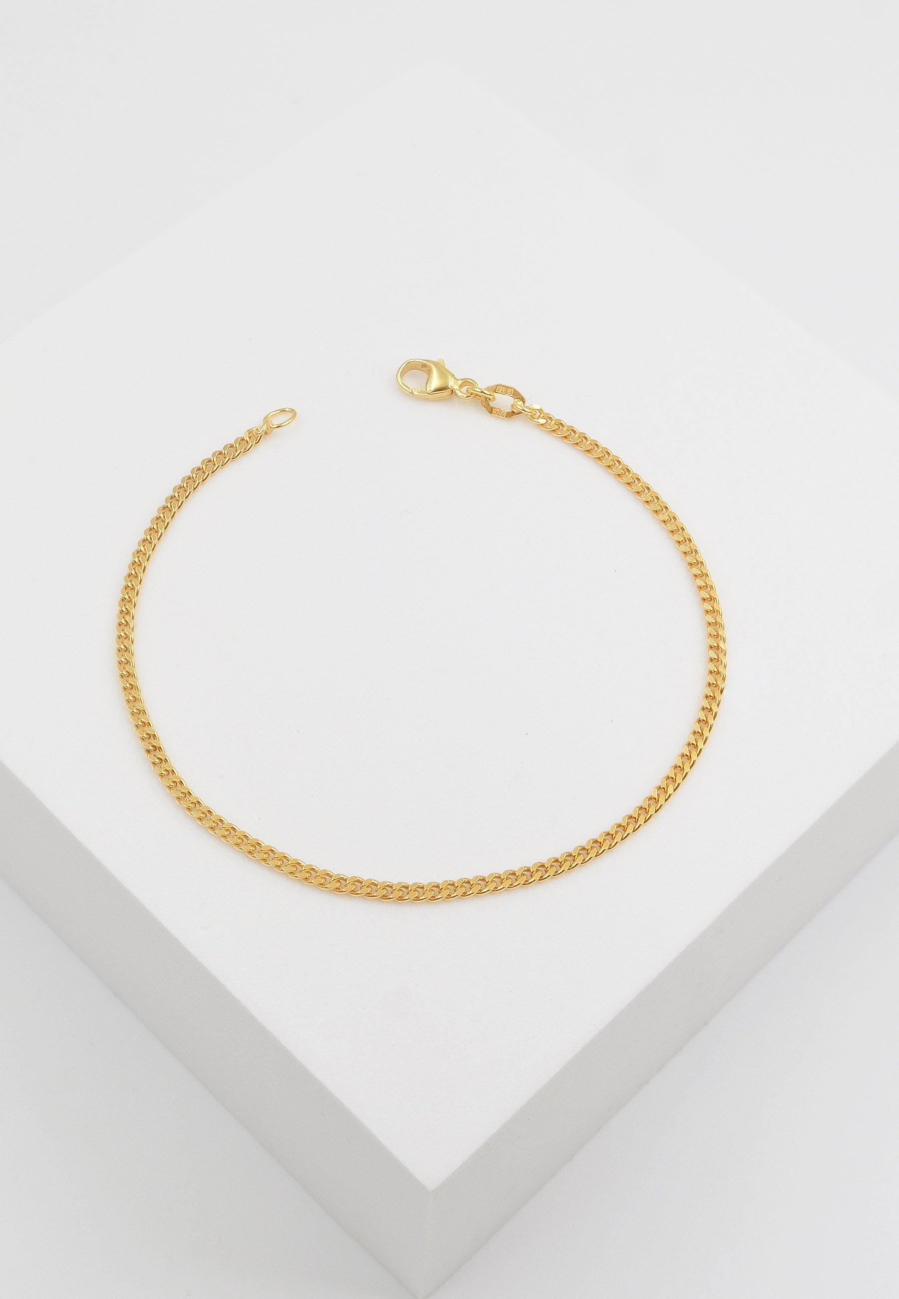 MUAU Schmuck Bracelet Panzer Gelbgold 750, 2.1mm, 19cm