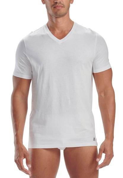 adidas V-Ausschnitt Regular Fit T-Shirt 3er Pack