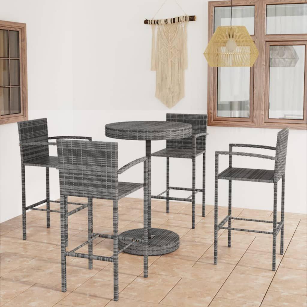 VidaXL Bar-set poly-rattan