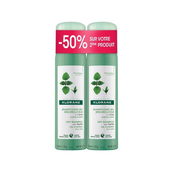 KLORANE Trockenshampoo Brennnessel Promo Duo