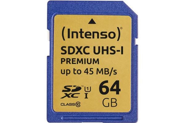 Intenso INTENSO SDXC Card PREMIUM 64GB 3421490 UHS-I