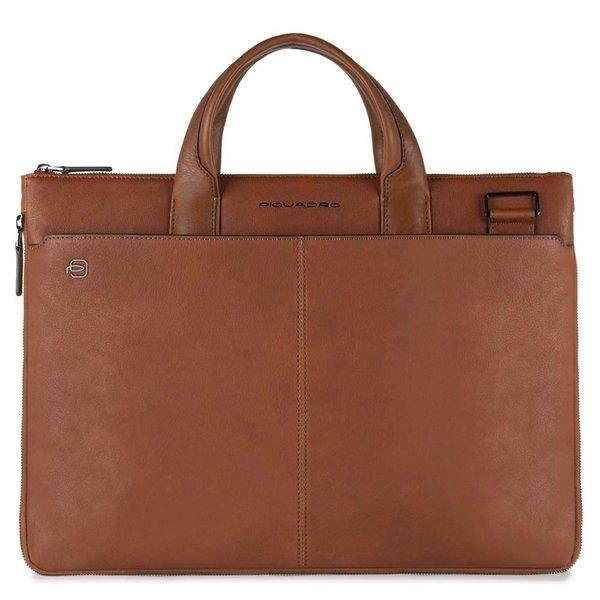 Piquadro Black Square - Schmale 15 Zoll Laptoptasche